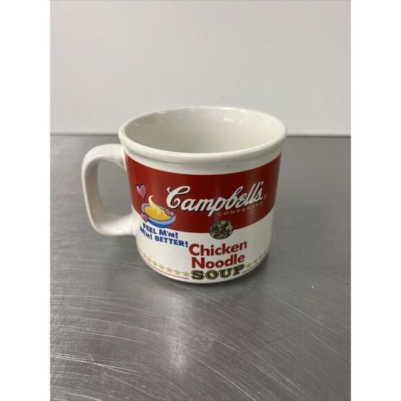 🌼5for$25🌼Campbell’s Chicken Noodle Soup White Tea Cup Coffee Mug 1997 - Picture 3 of 8